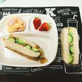 ♡мiчаⅵ♡⋆'s cooksnap of when they made くねくね模様♫胡瓜とハムのサンドイッチ.
