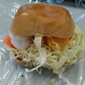クックBNQ5PD☆'s cooksnap of when they made 簡単ロールパンでキャベツサラダのサンド♡.