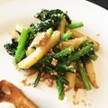 BAL_nabe's cooksnap of when they made 春菊のたらこ炒め.