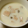 iketa's cooksnap of when they made コロコロスパムときのこのスープ♪.