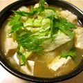 mcc5646's cooksnap of when they made レタス・えのき・豆腐のコンソメスープ.