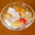 ゆすひと's cooksnap of when they made オッサンのフルーツ杏仁豆腐ゼリー.