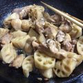 ＋SUN3's cooksnap of when they made 【農家のレシピ】レンコンと鶏肉の炒め煮.