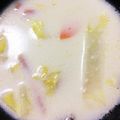 しまじぃ's cooksnap of when they made ヘルシー！ブロッコリーと白菜の豆乳スープ.