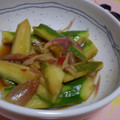 クレちゃん's cooksnap of when they made きゅうりとみょうがの中華風味.