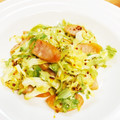 ogu0430's cooksnap of when they made キャベツとソーセージの粒マスタード炒め.