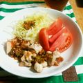 myu三's cooksnap of when they made 超簡単！蒸し鶏のねぎレモン醤油★.