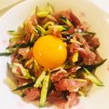 クックAAOO3L☆'s cooksnap of when they made おつまみ＊生ハムユッケ.