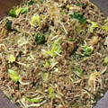 朱天夫人's cooksnap of when they made 春雨と豚挽肉の中華炒め.