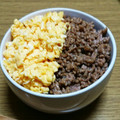 ﾋﾟﾛﾐ♡'s cooksnap of when they made 簡単 そぼろ丼 お弁当にも！二色丼.