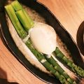 うえぶーぶ！'s cooksnap of when they made ホットプレートでアスパラの温泉卵仕立て.