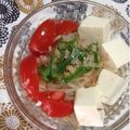 ぽぽきゅ's cooksnap of when they made ダイエット☆トマトともやしの豆腐サラダ♪.
