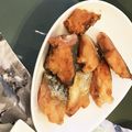 yukiki0127's cooksnap of when they made お刺身サーモンの唐揚げ♪.