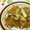 おはなすき's cooksnap of when they made お弁当用白菜ネギ焼きそば.