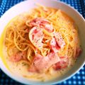 クックT5BAJ3☆'s cooksnap of when they made とろけるチーズで！もっと濃厚カルボナーラ.