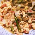 はぐめろ's cooksnap of when they made トマトとアスパラのトロトロ豚卵どん♪.