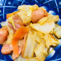 クックAあめちゃん★'s cooksnap of when they made 簡単！美味！ウインナーと白菜の中華風炒め.