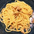 はりきり母さんの娘♪'s cooksnap of when they made 豚バラでカルボナーラ.
