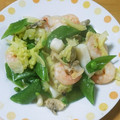 ☆Bﾏﾏ☆'s cooksnap of when they made スナップエンドウのシーフード塩炒め.