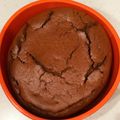 ♡ともりん's cooksnap of when they made 材料３つ！濃厚チョコチーズスフレケーキ.