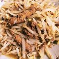 ちょ〜☆'s cooksnap of when they made 秋刀魚の蒲焼もやしサラダ菜の甘辛サラダ.