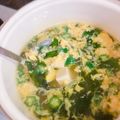かしゅかしゅん's cooksnap of when they made 三つ葉と卵と豆腐のお吸い物.