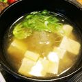 banbonmama's cooksnap of when they made 木綿豆腐と蓮根団子のお吸い物.