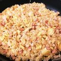 かみちゃん．'s cooksnap of when they made 長いもとベーコンのチャーハン.