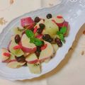 yesmama's cooksnap of when they made 黒豆とさつま芋とキウイのサラダ.