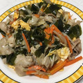 九道礼菜's cooksnap of when they made 簡単お弁当にも☆豚バラとワカメの中華炒め.