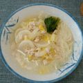 さくらスキップ's cooksnap of when they made 白菜と鶏挽肉のあっさり中華風にゅうめん.