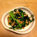 むっちまみー's cooksnap of when they made 塩昆布が◎納豆と小松菜の和え物.