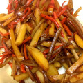 ラバ！'s cooksnap of when they made ごぼうと人参とじゃがいものきんぴら.