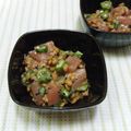 詩絵奈's cooksnap of when they made まぐろとオクラ納豆の和えもの.