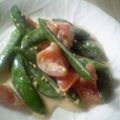 maruru-nn's cooksnap of when they made スナップえんどうのマヨぽん和え.
