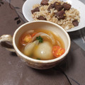 よちりん's cooksnap of when they made 新玉ねぎとプチトマトのスープ.