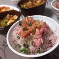 よちりん's cooksnap of when they made 明太子&マグロたたき丼.