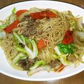 まなやす's cooksnap of when they made そうめんで中華風焼そば.