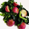 Richland☆Y's cooksnap of when they made ✩ほうれん草とラディッシュのソテー✩.