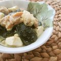 Jaye's cooksnap of when they made ワカメ、豆腐、鶏肉を炒めてみて！.