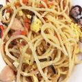 ハナチョパパ's cooksnap of when they made なぜか懐かしい☆コンソメ味の卵パスタ.