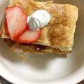 JA2136's cooksnap of when they made ♡本格！ケーキ屋さんの苺ミルフィーユ♡.