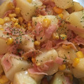 mikidayoon's cooksnap of when they made 【コーンとポテトのバタマヨ炒め】.