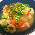 あいす38's cooksnap of when they made 鶏モモ肉とゴボウの味噌煮込み（もつ煮風）.