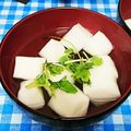ととろ＆めい's cooksnap of when they made だしパックで♫はんぺんと三つ葉のお吸い物.