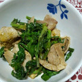 カバゴン's cooksnap of when they made 豚肉と春菊のカレー風味炒め.