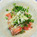 みゆたけ♪'s cooksnap of when they made スモークサーモンとスプライトの和えもの.