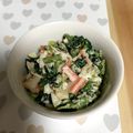 mizumelo's cooksnap of when they made ほうれん草の簡単サラダ(*^^*)♫.