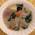 zuwanko♪'s cooksnap of when they made ＊牡蠣とほうれん草のクリームシチュー＊.