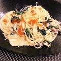 クックYDDAH6☆'s cooksnap of when they made いくらと鮭ときのこのクリームパスタ♡.